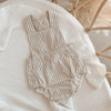 Stripe Cross Back Romper Stripe Cross Back Romper