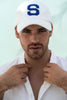 Shore Club College letter cap - White Shore Club College letter cap - White