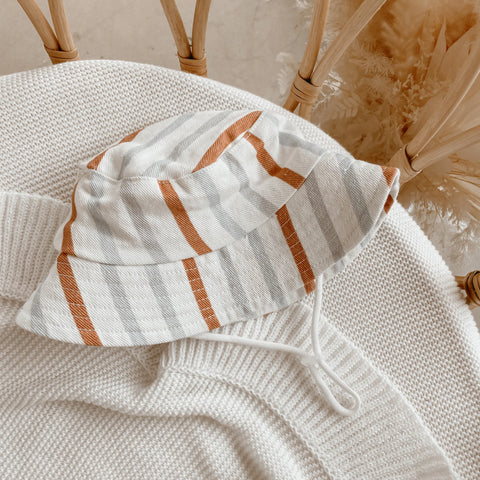 Retro Stripe Bucket Hat