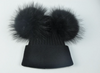 Adults Double Pom Pom Ribbed Beanie - BR55 Adults Double Pom Pom Ribbed Beanie - BR55