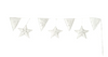 Bonne Mere Jewelled & Quilted Vintage Bunting. Bonne Mere Jewelled & Quilted Vintage Bunting.