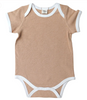 Fibre for Good - Short Sleeve Bodysuit with Contrast Binding - LY068. Fibre for Good - Short Sleeve Bodysuit with Contrast Binding - LY068.
