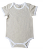Fibre for Good - Short Sleeve Bodysuit with Contrast Binding - LY068. Fibre for Good - Short Sleeve Bodysuit with Contrast Binding - LY068.