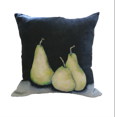 Pear Linen Cushion Cover