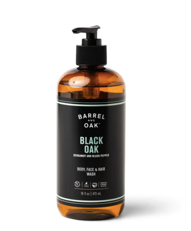 Black Oak Body, Face & Hair Wash.