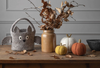 Gry & Sif Halloween Grey Owl Felted Basket Gry & Sif Halloween Grey Owl Felted Basket