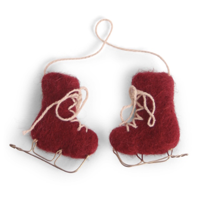 Gry & Sif Red Ice Skates Christmas Decoration.