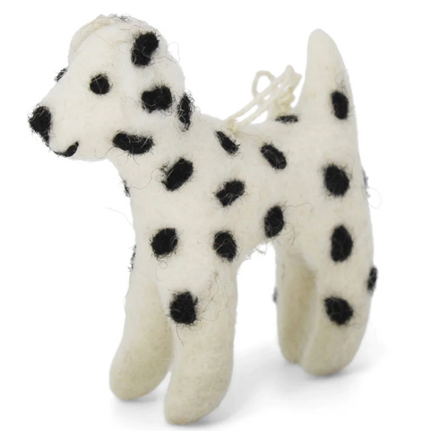 Gry & Sif Felted Dalmatian Decoration