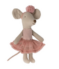 Maileg Ballerina Mouse - Little Sister in Merle Suitcase. Maileg Ballerina Mouse - Little Sister in Merle Suitcase.