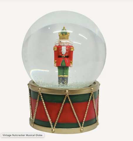 Vintage Nutcracker Musical Globe - DR0193.