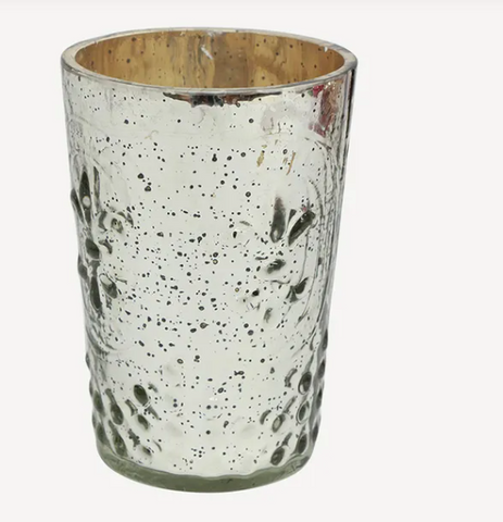 Fleur de Lis Pressed Votive Candle