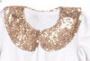 Sequin Collar Tee - Short sleeve. Sequin Collar Tee - Short sleeve.