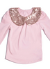 Sequin Collar Tee - Short sleeve. Sequin Collar Tee - Short sleeve.
