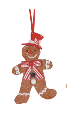 3 Assorted Gingerbread Men Hanging