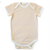Fibre for Good - Striped Short Sleeve Bodysuit with Contrast Binding - LY068STP. Fibre for Good - Striped Short Sleeve Bodysuit with Contrast Binding - LY068STP.