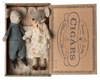 Maileg Grandma And Grandpa Mice in Cigar Box. Maileg Grandma And Grandpa Mice in Cigar Box.