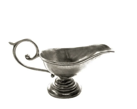 Pewter Gravy Boat.
