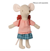 Maileg clothes & bag for mum mouse - Red. Maileg clothes & bag for mum mouse - Red.