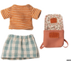 Maileg clothes & bag for big sister mouse - Old Rose. Maileg clothes & bag for big sister mouse - Old Rose.