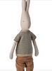 Maileg Rabbit with Striped Knit - Size 4. Maileg Rabbit with Striped Knit - Size 4.