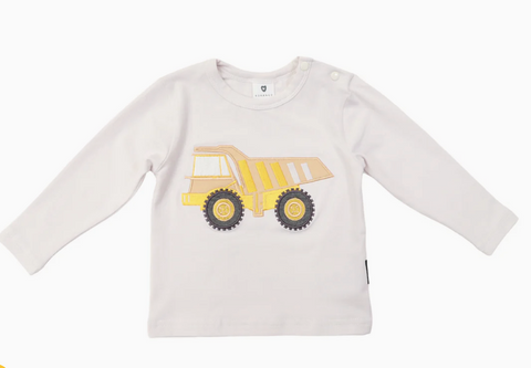 Korango Long Sleeve Applique Truck Tee.