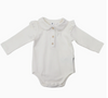 Korango Frill Collared Cotton Bodysuit. Korango Frill Collared Cotton Bodysuit.