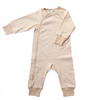 Fibre for Good - Side Zip Romper - LY083STP. Fibre for Good - Side Zip Romper - LY083STP.