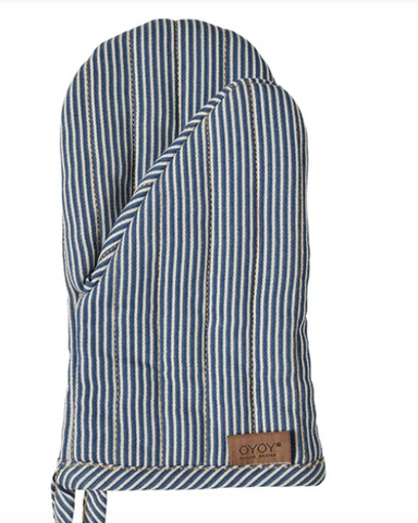 Striped Denim Kitchen Glove.