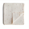 Mushie Muslin Swaddles. Mushie Muslin Swaddles.