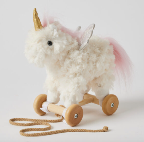 Unicorn Plush Pull Along.