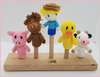 Knitted Finger Puppets. Knitted Finger Puppets.