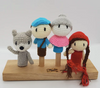 Knitted Finger Puppets. Knitted Finger Puppets.