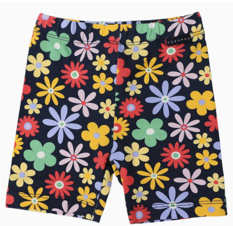 Korango Flower Print Cotton Bike Shorts.