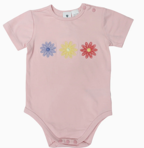 Korango Flower Appliqued Bodysuit.