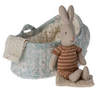 Maileg Micro Rabbit in Carry Cot Maileg Micro Rabbit in Carry Cot