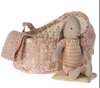 Maileg Micro Rabbit in Carry Cot Maileg Micro Rabbit in Carry Cot
