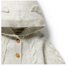Hundreds & Thousands Organic Knitted Cable Jacket with Hood. Hundreds & Thousands Organic Knitted Cable Jacket with Hood.