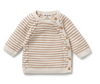 Cinnamon Stripe Organic Knitted Kimono Cardigan. Cinnamon Stripe Organic Knitted Kimono Cardigan.
