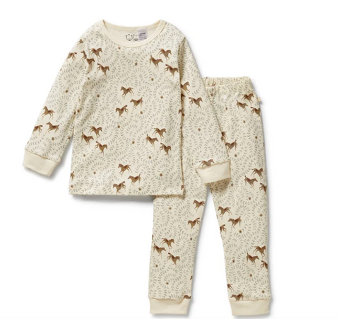 Trixie Horse Organic Long sleeve Pyjamas.