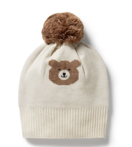 Beary Cute Jacquard Beanie