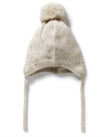 Cookie & Cream Organic Knitted bonnet