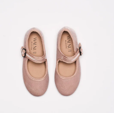 Arlo Ballet Shoe - Blush Velvet.
