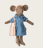 Maileg Denim Dress & Bag for Mum Mouse. Maileg Denim Dress & Bag for Mum Mouse.
