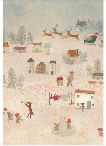 Maileg Gift Wrap - Santa is Coming