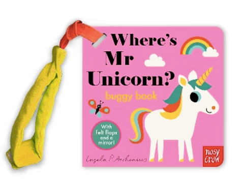 Books - Where's Mr Unicorn? - Felt straps for Pram.