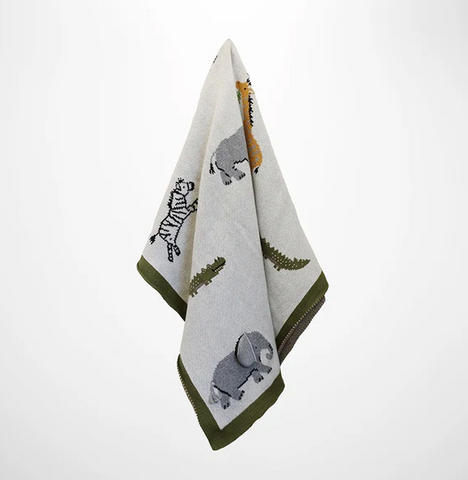 Animal Playtime Baby Blanket