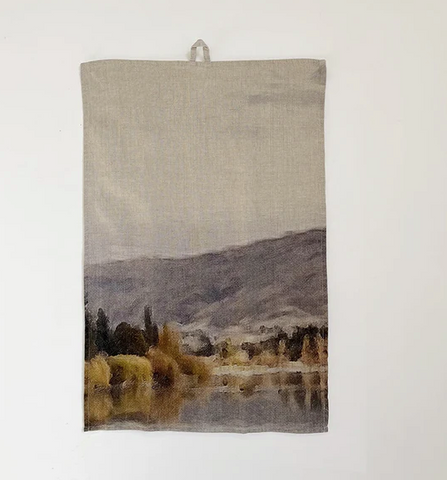 Lake Hayes Linen Tea Towel