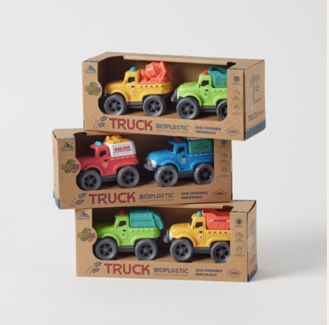 Bioplastic Utility Truck Set - 3 Asst Designs.