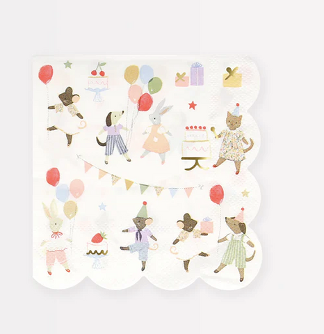 Animal Friends Small Napkins