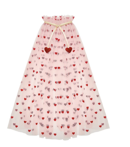 Heart Print Cape